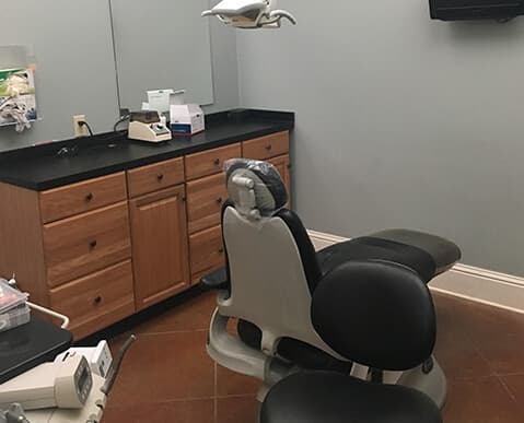 dental treatment room in Gulfport